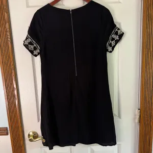Lulus Embroidered Dress Short Sleeve Casual‎ Party Black Dress Size S thumbnail 8