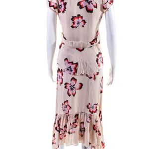 Dress A.L.C. Floral midi fitted size 12 thumbnail 3