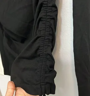 4th & Reckless Women'S Matilda Ruched Side Top In Black Small Nwt thumbnail 8