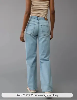 American Eagle Strigid Curvy Jeans thumbnail 3