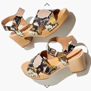 Madewell Johanna Snake Clog Sandals Size 7 Heels thumbnail 1