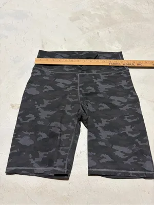 Fabletics Black Gray Camo Bike Shorts large thumbnail 2
