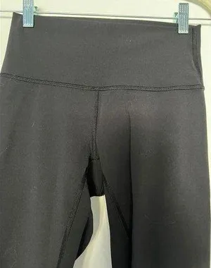 Lululemon Black Cropped Leggings Size 4 thumbnail 1
