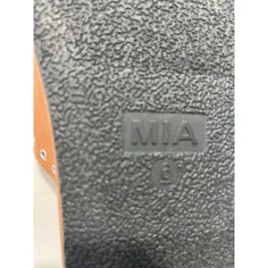 MIA‎ Brooklyn Grommet Buckle Double Strap Slide Sandals Women 6 Brown Edgy Punk thumbnail 10