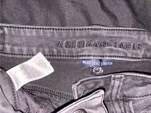 American Eagle Outfitters Black Distressed Skinny Jeans thumbnail 2