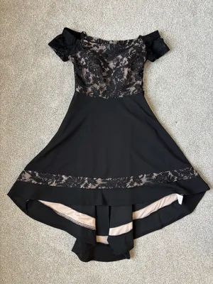 Black Lace Homecoming Macy's Dress thumbnail 2