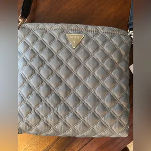 GUESS Quilted Crossbody Bag in Gray thumbnail 2