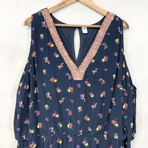 Old Navy Floral Paisley Boho Dress Women XXL Sleeveless‎ Flowy Cottagecore Indie thumbnail 2
