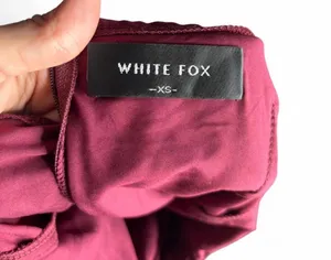 White Fox Long Sleeve Mini Dress Wine size XS thumbnail 4
