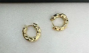 Irregular Small Gold Hoop Earrings for Women thumbnail 2