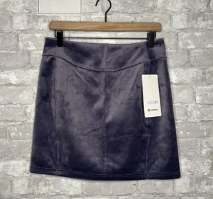 Lululemon Scuba High Rise Mini Skirt Velvet NWT Size Small (NFAL) LW8AL9S thumbnail 1