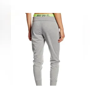 Nike Dri Fit Just Do It Foldover Knit Pull On Jogger Pants Grey L thumbnail 2
