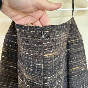 Lafayette 148‎ New York Tweed Boucle Blazer Skirt Jacket Size 6 Brown Work wear thumbnail 13