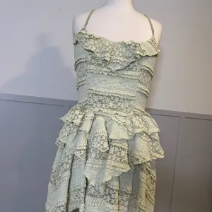 Cider Lace Ruffle Detail Asymmetric Mini Dress thumbnail 15