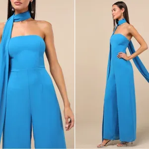 LULU's Sexy Chic Sophisticated Wedding Cocktail Elegant Vacation Jumpsuit thumbnail 6