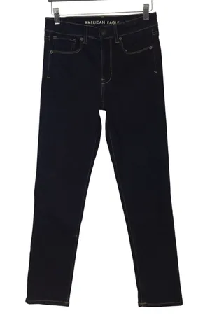 American Eagle Hi-Rise Skinny Dark Wash Super Stretch Size 4 x-short thumbnail 1