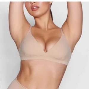 SKIMS Fits Everybody Crossover Bralette Sand NWT size XS‎ thumbnail 1