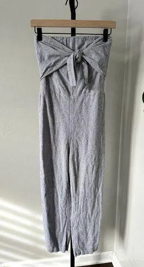 Abercrombie Strapless Striped Romper thumbnail 1