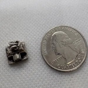 Vintage Sterling Silver White House Charm Washington DC Souvenir Pendant 925 thumbnail 7