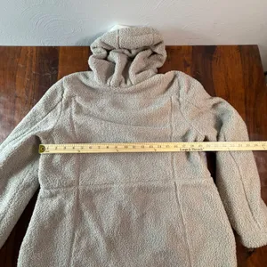 Gerry Womens Sherpa Fleece Hooded Full Zip Jacket Oatmeal Beige BG9225 Large thumbnail 5