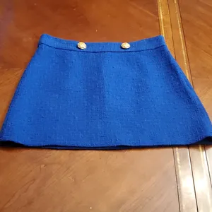 Zara Mini Skirt/ Blue color/Size L thumbnail 4