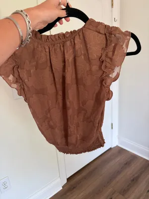 Brown blouse Size XS thumbnail 2