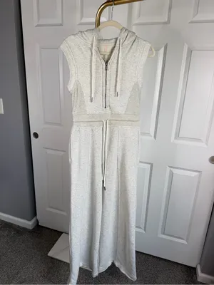 Free People Movement Jumpsuit Size XS Gray Hooded Wide Leg NWOT thumbnail 2