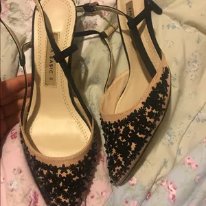 Zara sequin slingback heels thumbnail 2