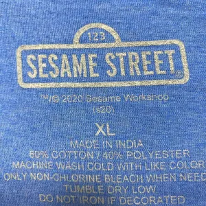 Sesame Street animated blue Tshirt size Extra Large thumbnail 4