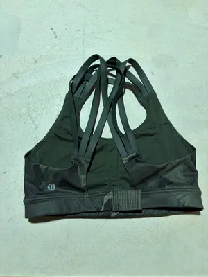 Lululemon Camouflage Strappy Sports bra green 6 thumbnail 5