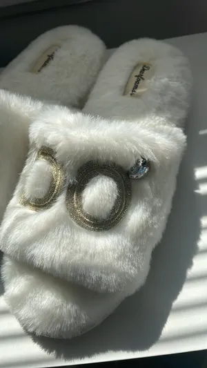 Bridal Slippers Size 7.5 thumbnail 2