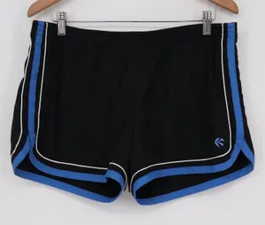 Old Navy Brand Women's Low Waist Dolphin Shorts Black Blue Trim Size L thumbnail 1