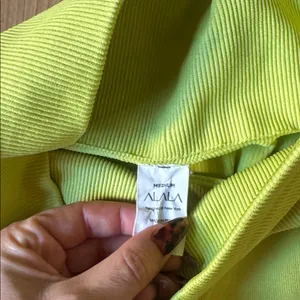 Alala Lime Green Ribbed Leggings thumbnail 2