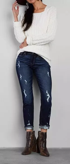 Buckle Black Fit No. 256 Stretch Cuffed Jean thumbnail 1