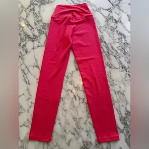 NWOT quince ultrasoft high-rise legging heather coral Sz XS thumbnail 4