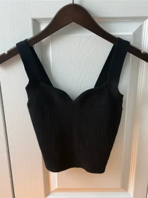 Abercrombie & Fitch Black Ottoman Sweetheart Tank thumbnail 2