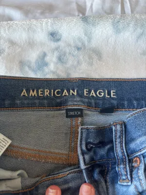 American Eagle Dark Wash Jeans, Stretch & Baggy thumbnail 2