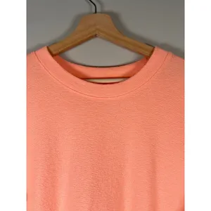 Aerie Women XS Coral Textured Knit‎ High-Low Pullover Sweatshirt Oversized Fit thumbnail 2