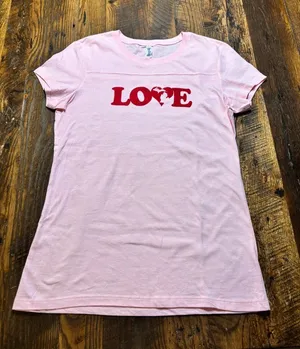 Ladies XL Love Michigan Tshirt (runs as a L) thumbnail 1
