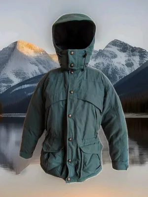 Women's Small - The North Face Goose Down Green Puffer Parka Warm Jacket thumbnail 1
