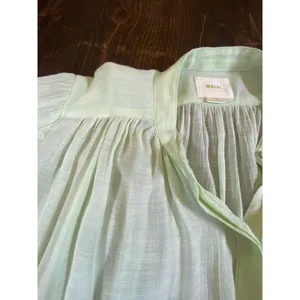 Anthropologie Maeve Brynna Light Green Button up Blouse Dolman Sleeve Women's XS thumbnail 11