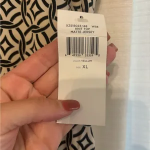Vintage BCBG XL Top NWT Black thumbnail 2