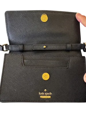 EUC Kate Spade Leather Cameron Street Perforated Arielle Crossbody Bag Black thumbnail 3