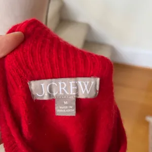 J.Crew Red Merino Wool Blend Roll Neck Long Sleeve Sweater thumbnail 3