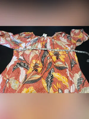 Elizabeth and James Marika "Uptown Garden" 100% Cotton dress size XL NWT thumbnail 12