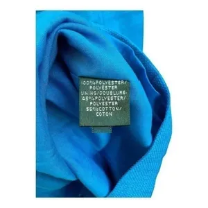 Lauren Ralph Lauren Size 6 Prussian Blue Textured Cotton‎ Dress Sleeveless Lined thumbnail 3