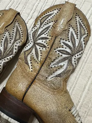 Circle G Straw Laser Embroidered Square Toe Cowboy Boots thumbnail 3