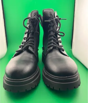 Kohl's SO Women's Black Lace-Up Combat Boots Size 9 Medium thumbnail 1