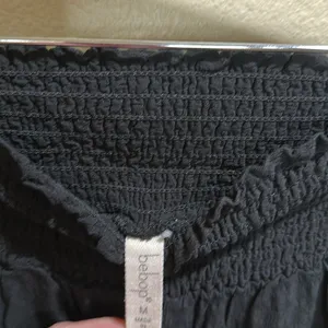 Bobeau Bebop Medium Black Wide Leg Flowy gauze Pants thumbnail 2