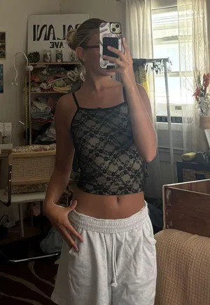 Black Lace Tank Size XS thumbnail 1
